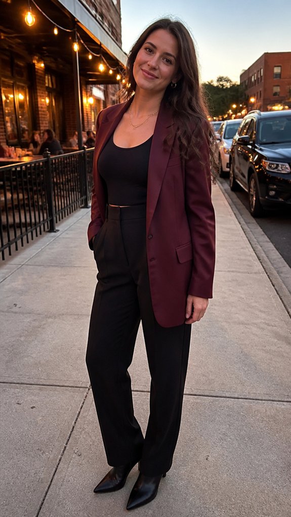 bold blazer simple layers