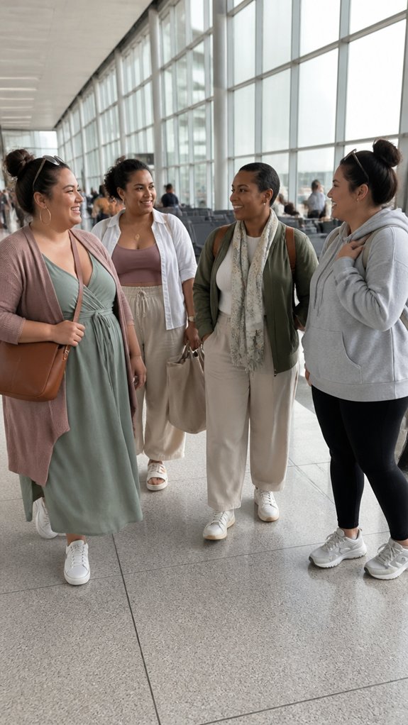 breathable flattering travel outfit