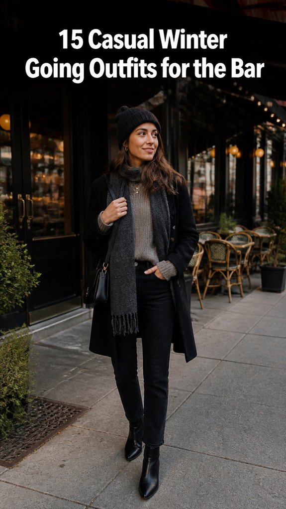 casual winter bar outfits