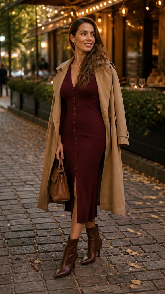 chic midi dress dinner
