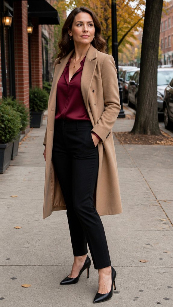 chic tailored coats for evenings