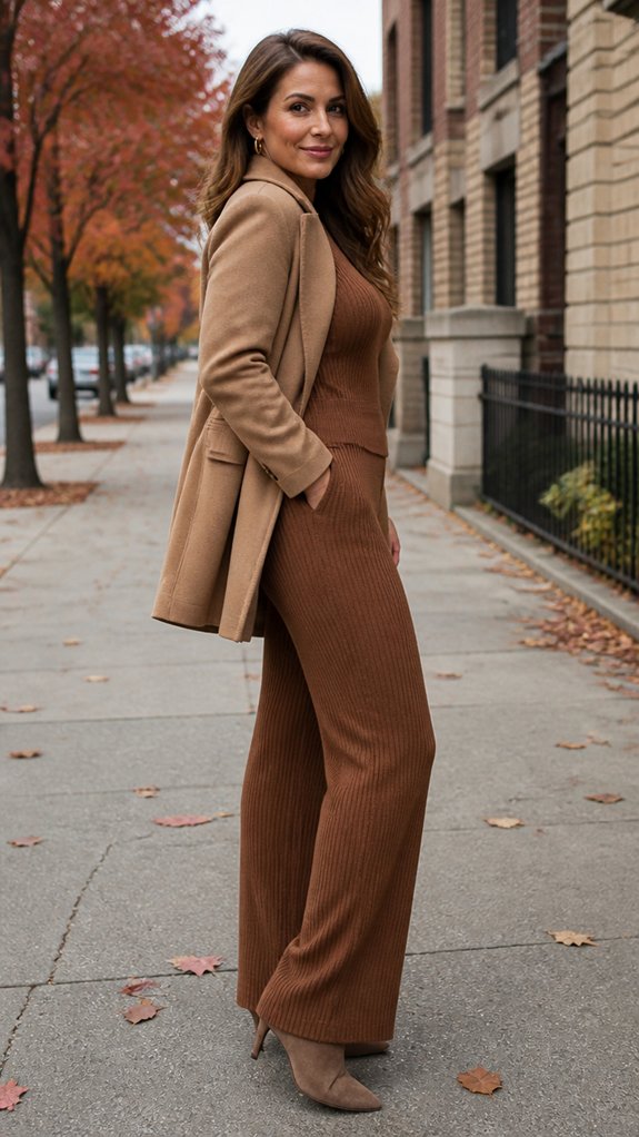 coordinated knit set elegance