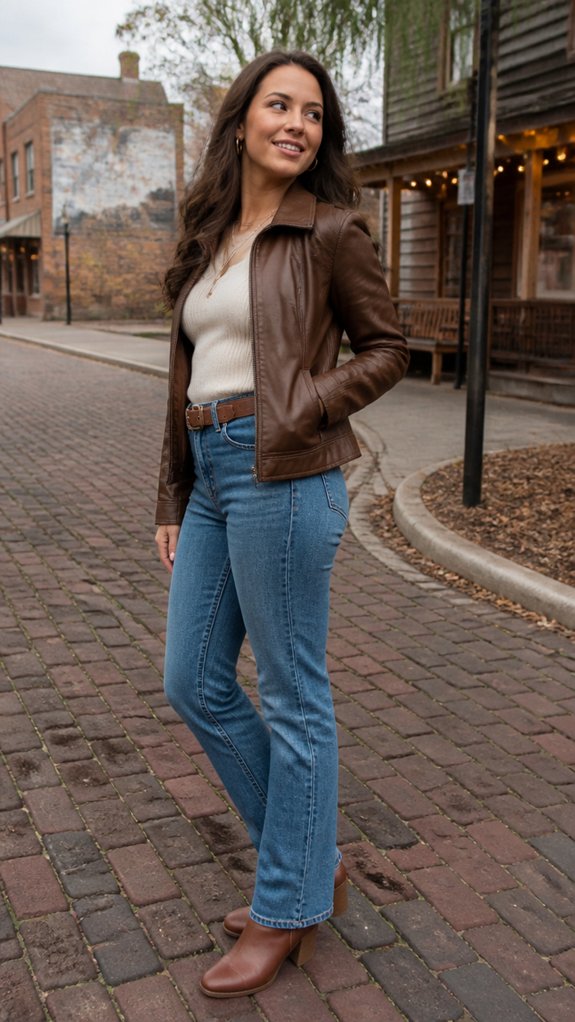 country cool leather western style