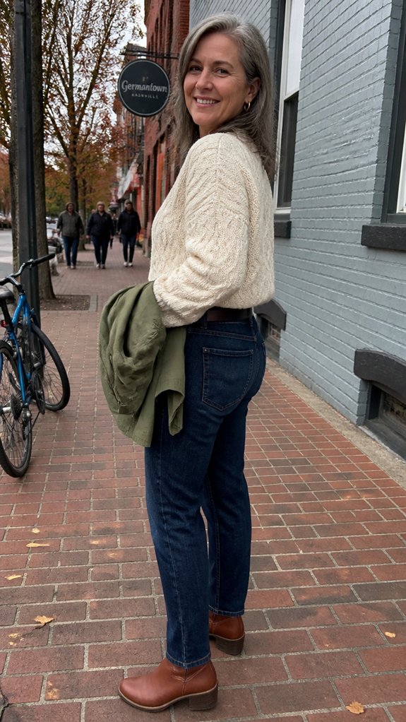 cozy neutral sweater citystyle
