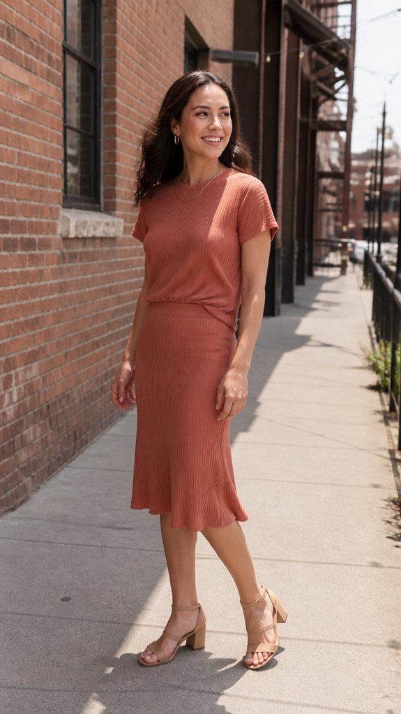 cropped top high waist set