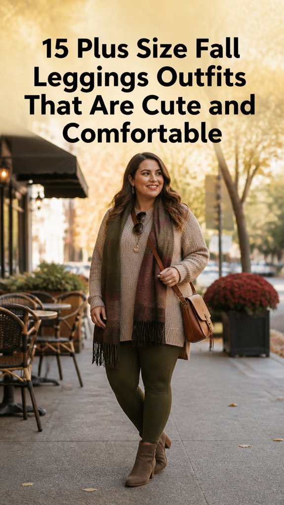 curvy cozy fall leggings looks