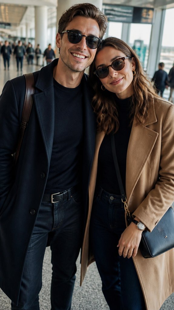 dark jeans with tailored jacket