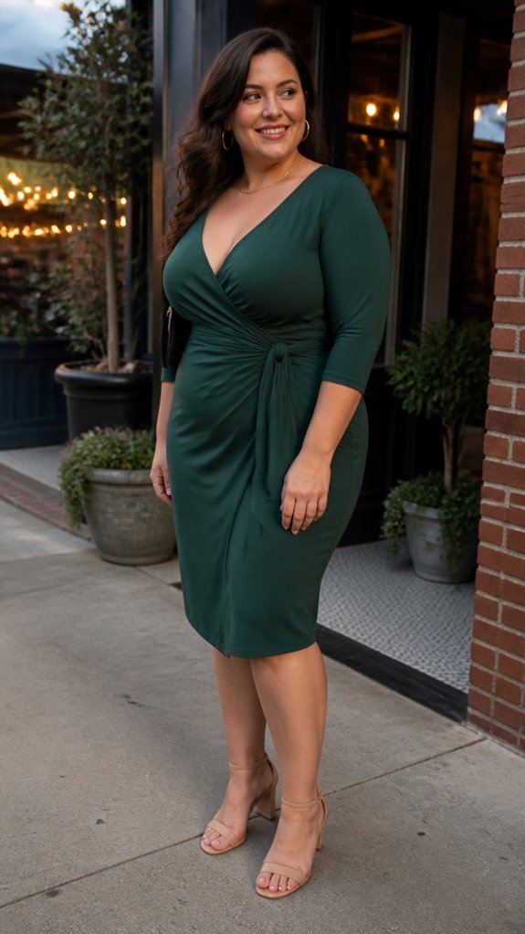 flattering ruched empire silhouettes