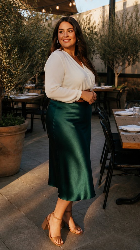 high waist cropped blouse pairing
