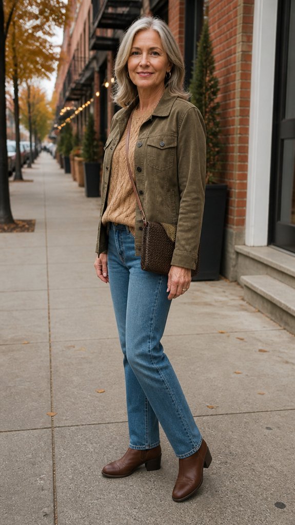 high waist jeans with booties