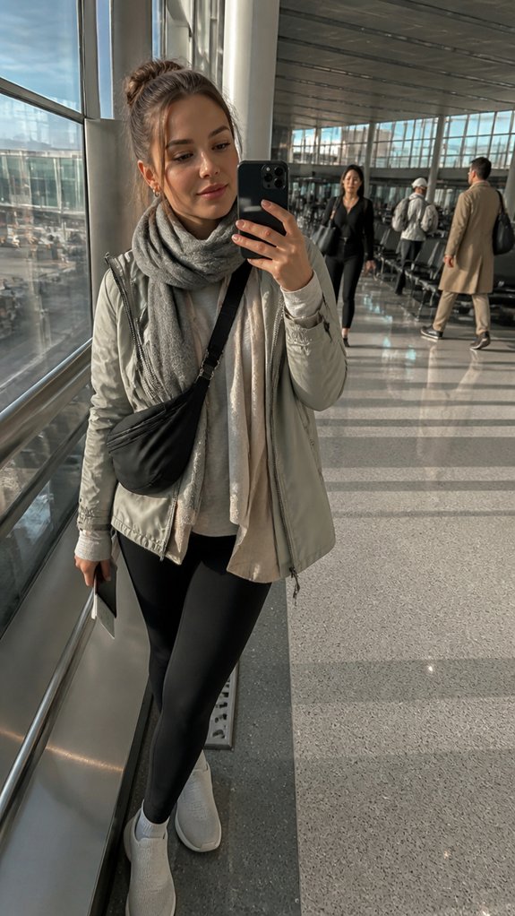 layered comfort for flights