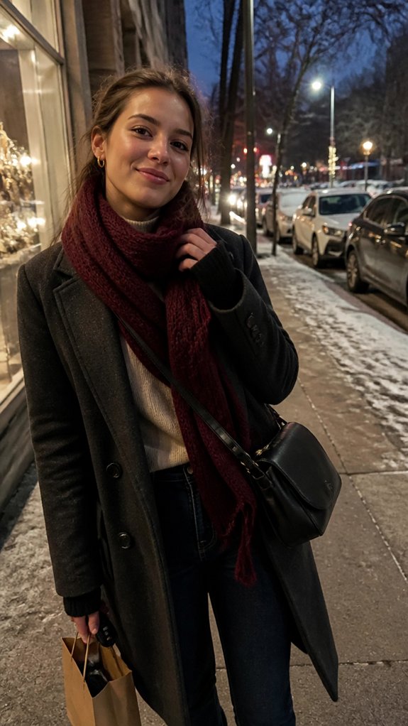 layered neutrals with boots