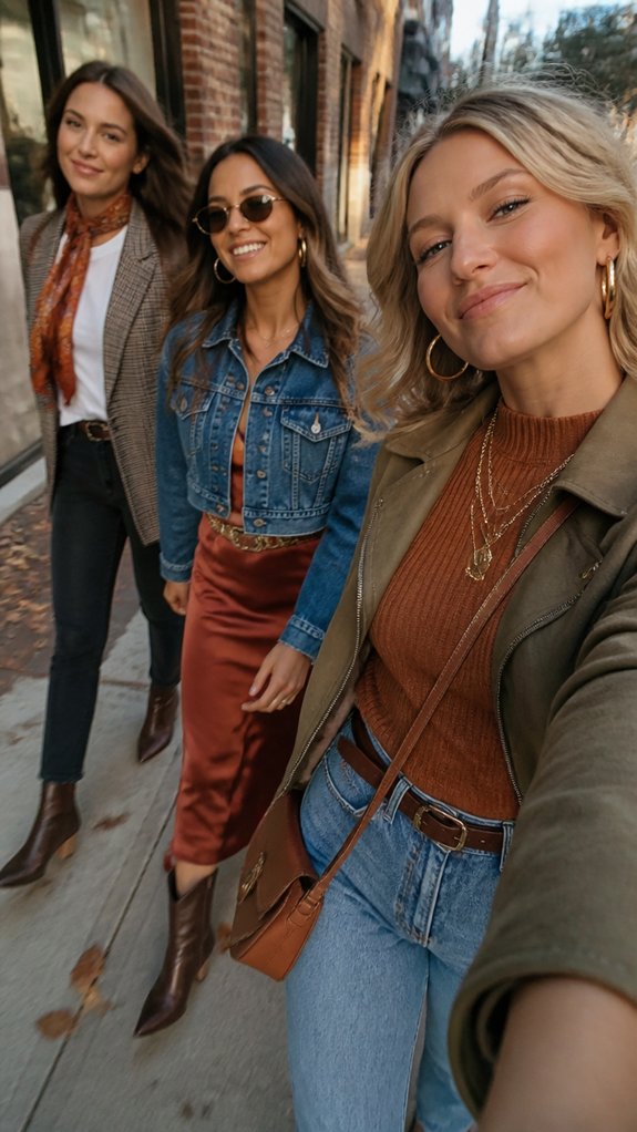 layered rain ready evening outfits