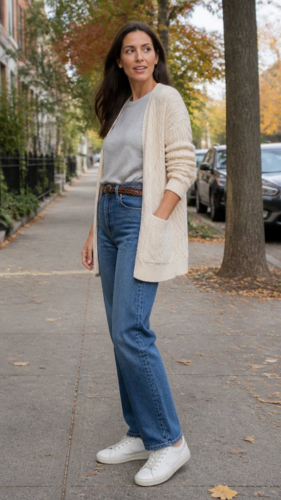 layered relaxed weekend outfits