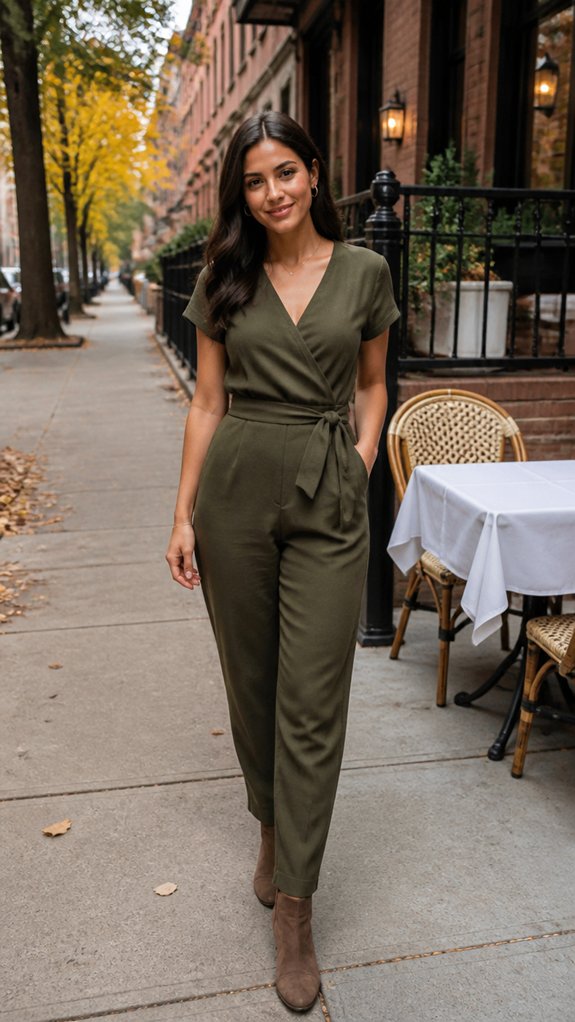 layered utility jumpsuit dinnerwear