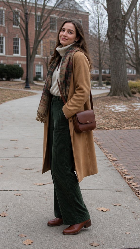layered warm modest schoolwear