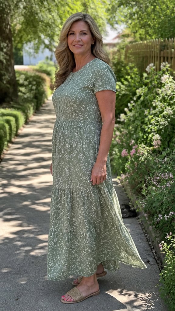 lightweight tiered summer maxi