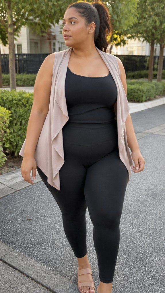 lightweight vest with leggings