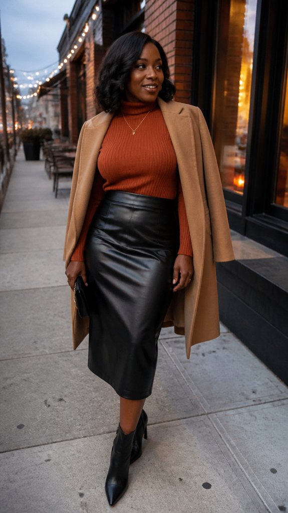 matte asymmetric leather with hardware