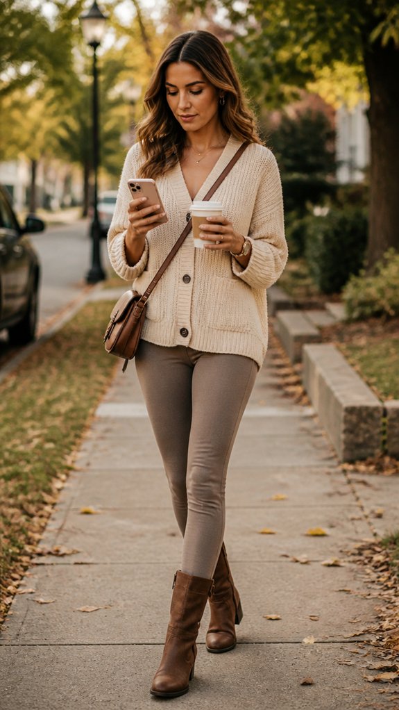 mid calf boots with leggings