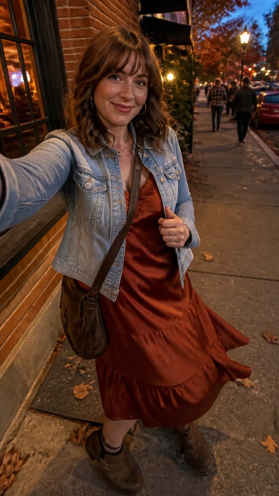 midi dress with boots