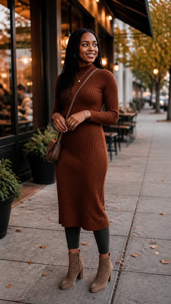 midi knit chunky boots gold