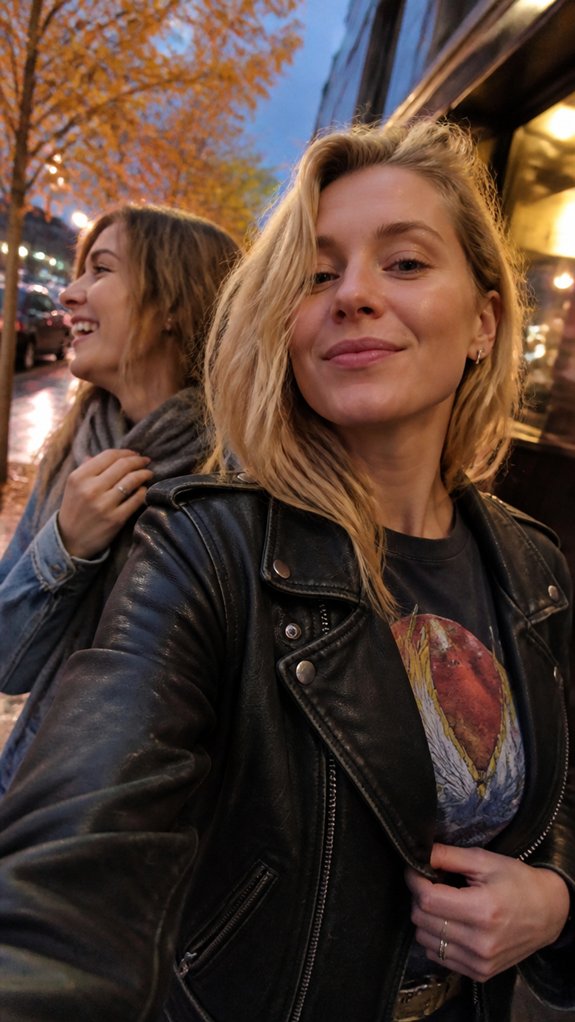 moto jacket graphic tee