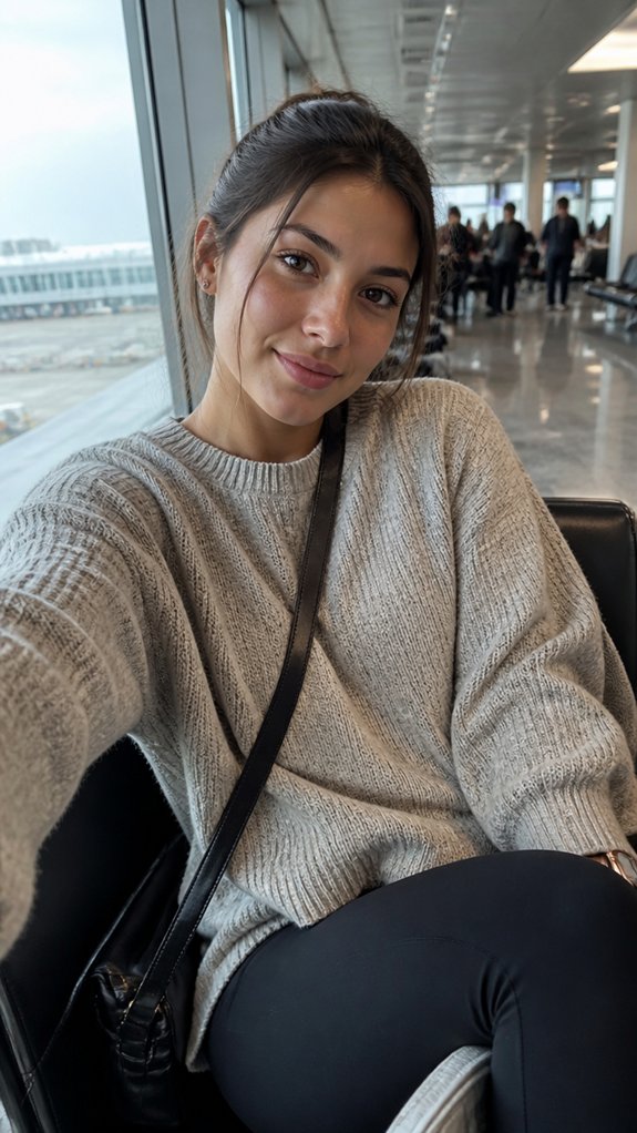 oversized sweater seamless leggings ensemble