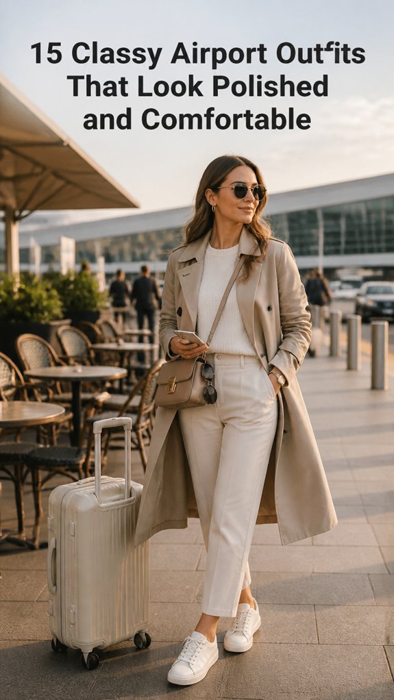polished comfortable travel outfit ideas