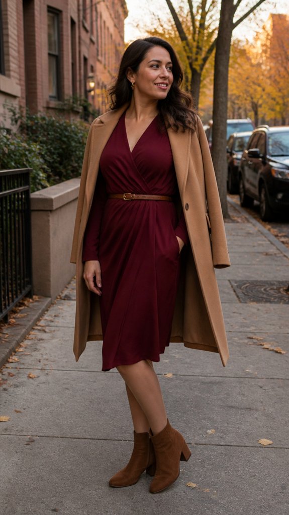 polished cozy autumn dinnerwear textures