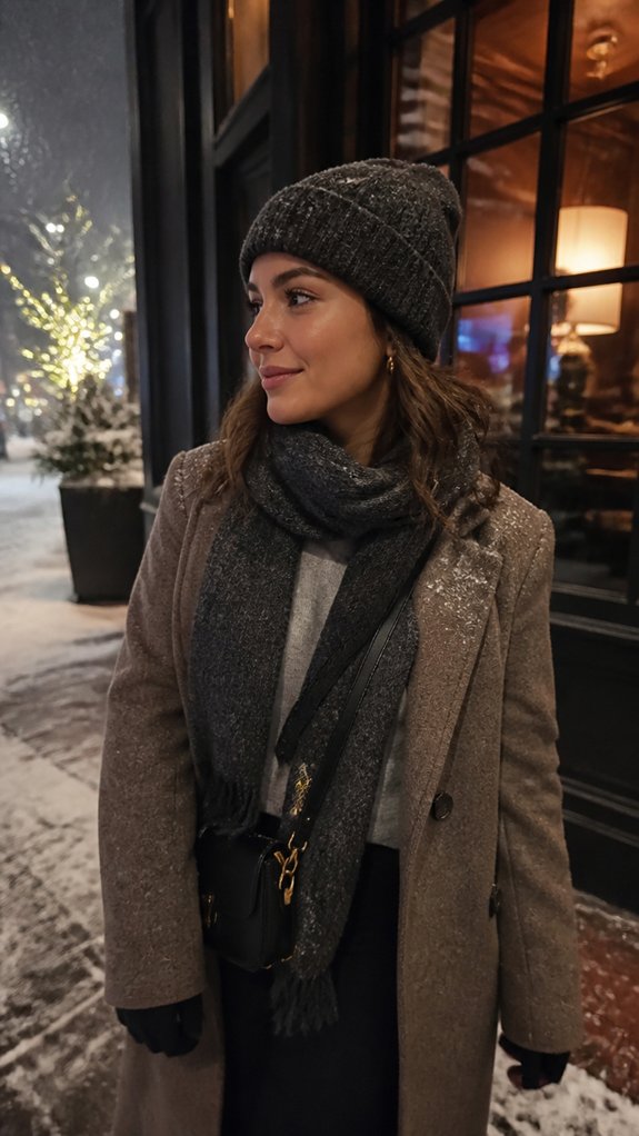 polished cozy winter casual accessories