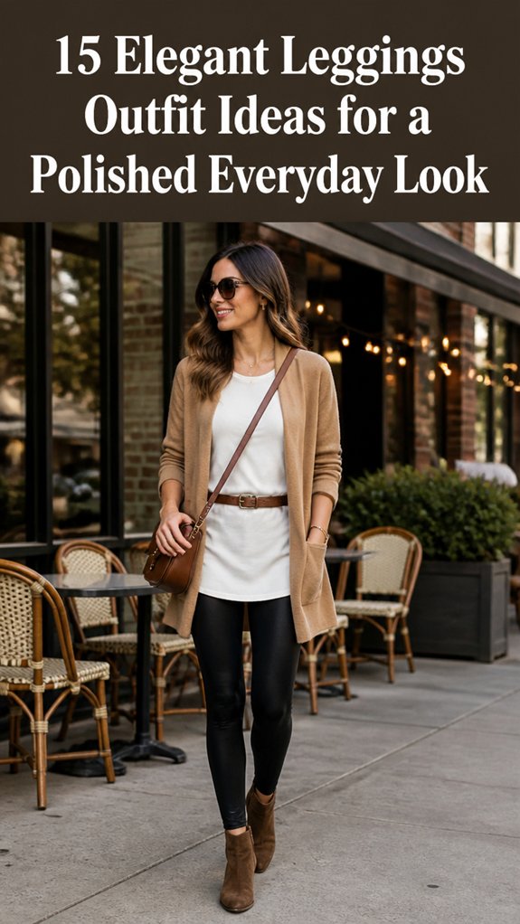 polished everyday leggings outfit ideas