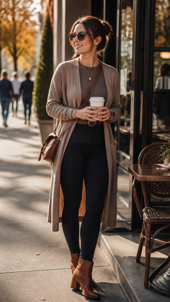 polished heels elevate leggings look