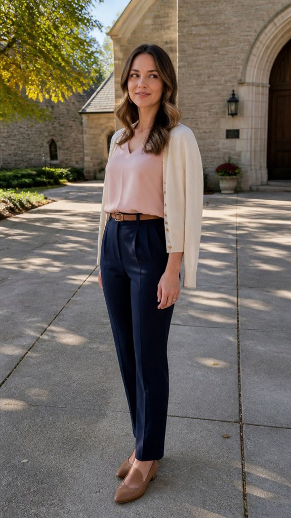 polished modest tailored feminine