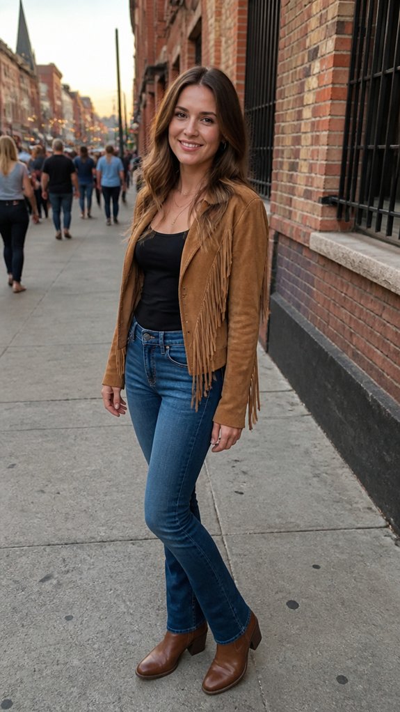 relaxed polished denim concert looks
