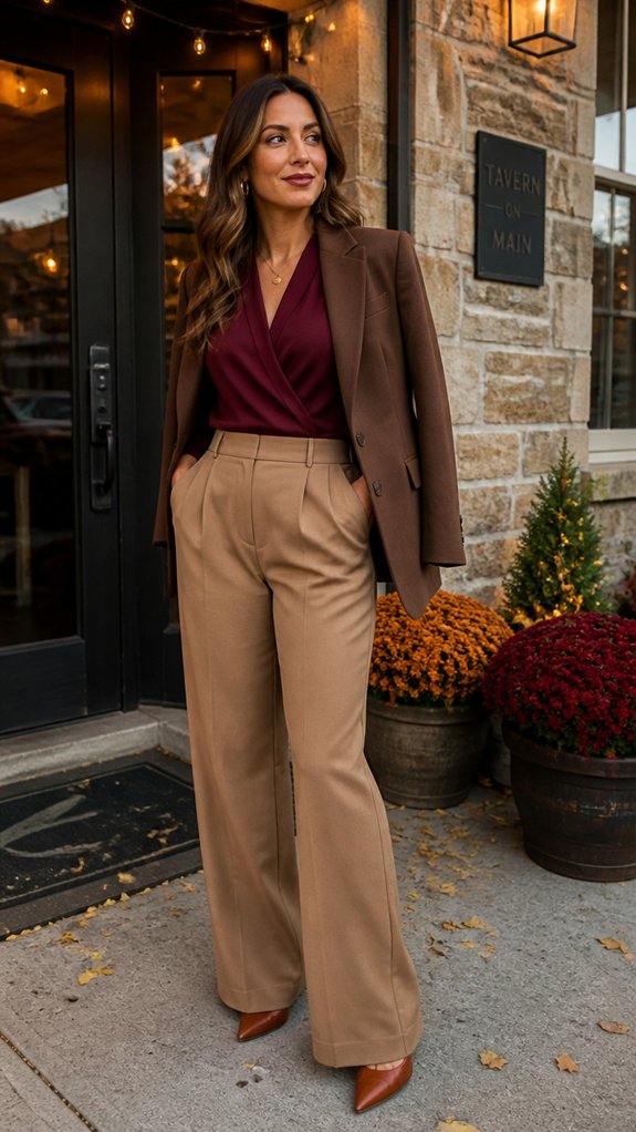 rich autumn business attire