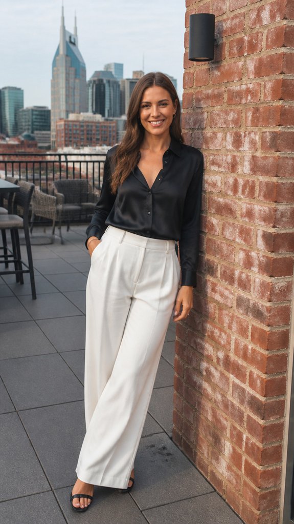 rooftop chic silk eveningwear