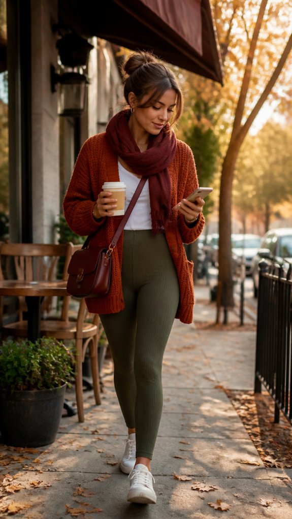 rust olive burgundy style