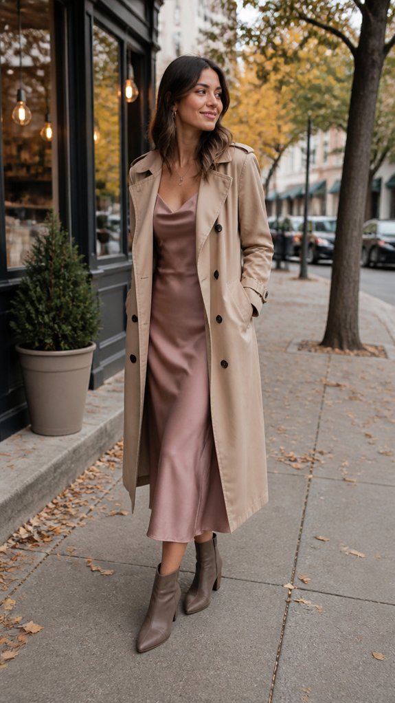 satin slip layered for fall