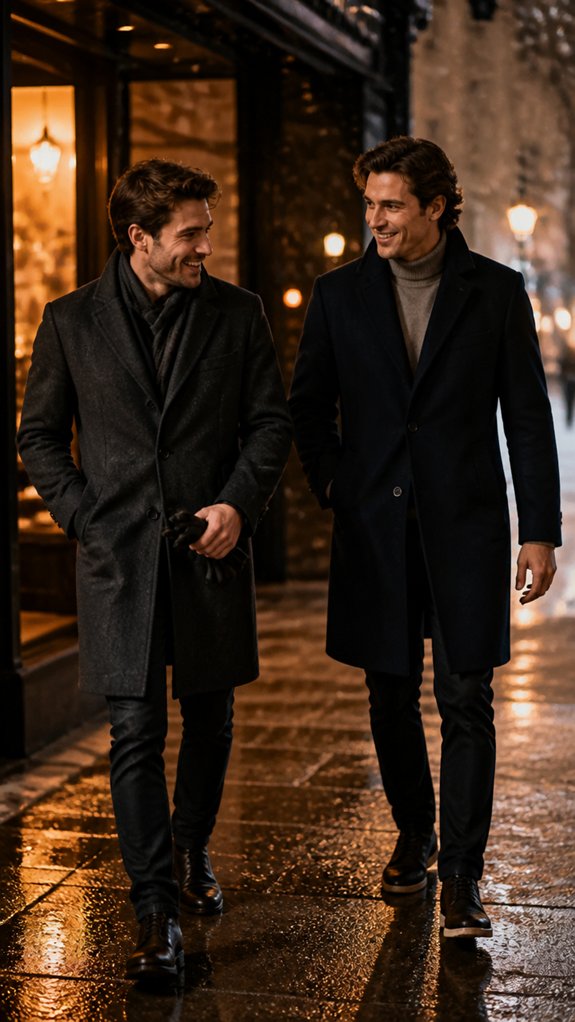 sleek structured winter coat