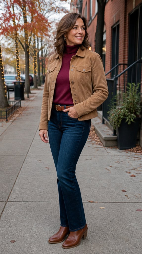smart layered nashville fall outfit