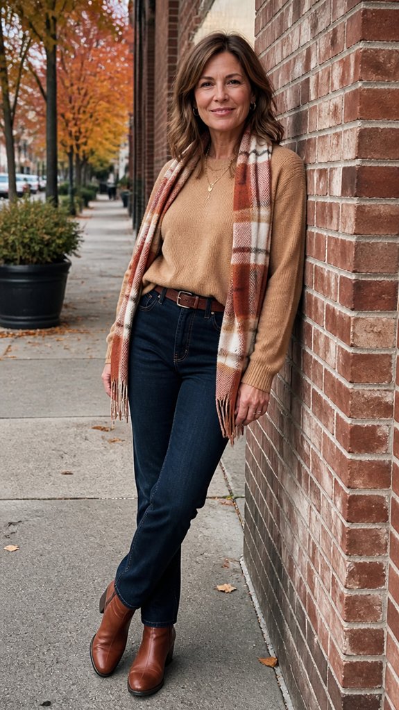 soft blouse tailored jeans accessories
