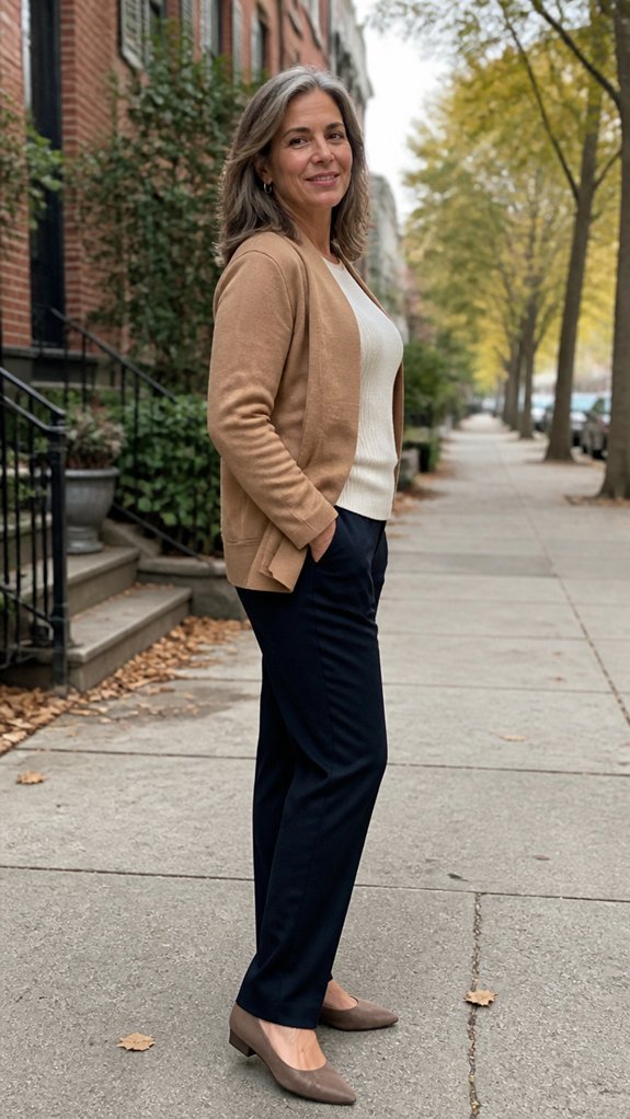 soft jacket completes outfit