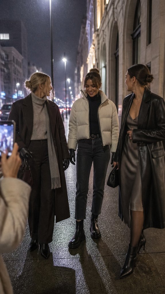 structured metallic cape glamour