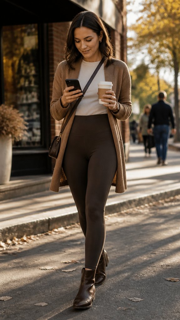 supportive leggings and shoes