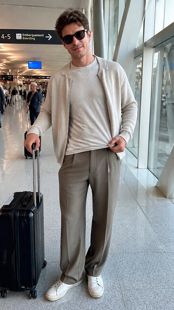tailored trousers soft tee