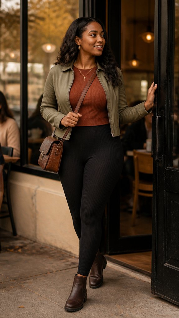 textured layers polished casual silhouette