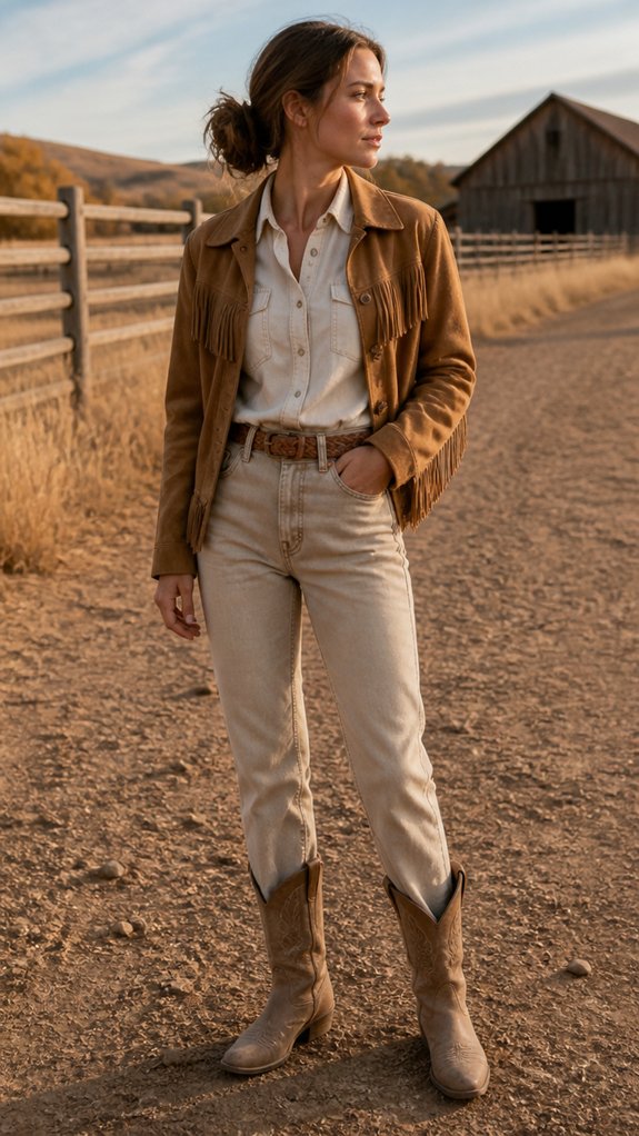 textured neutral western fabrics