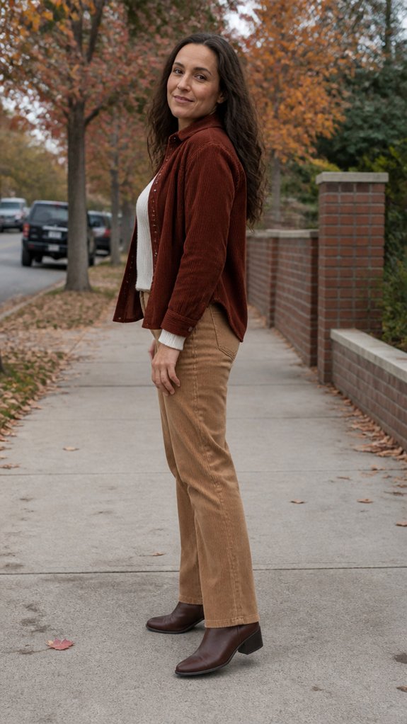 warm textured corduroy pieces