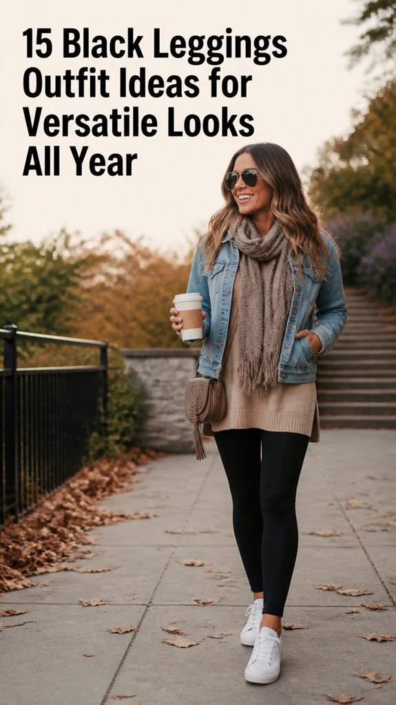 year round black leggings outfits